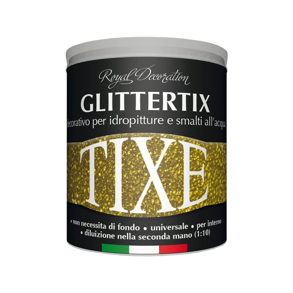 Pittura Decorativa Glittertix TIXE 250 ml - Oro Glitterato
