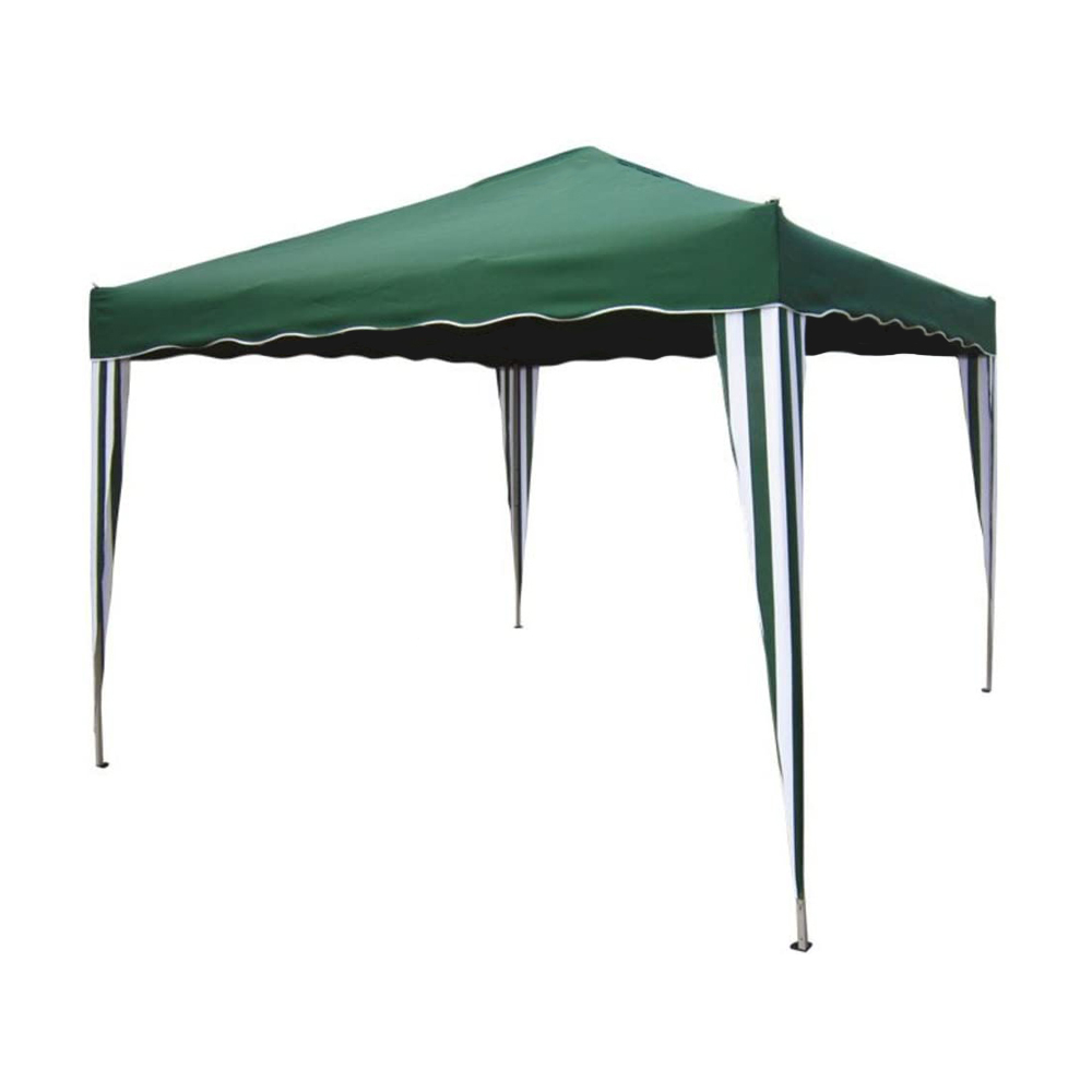 Gazebo in acciaio da giardino 300x300x250h cm ferliving - verde.