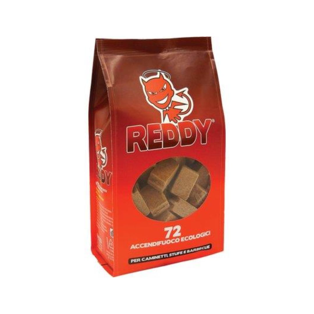 Accendifuoco ecologico 72 cubetti reddy - non inquina e non sporca.