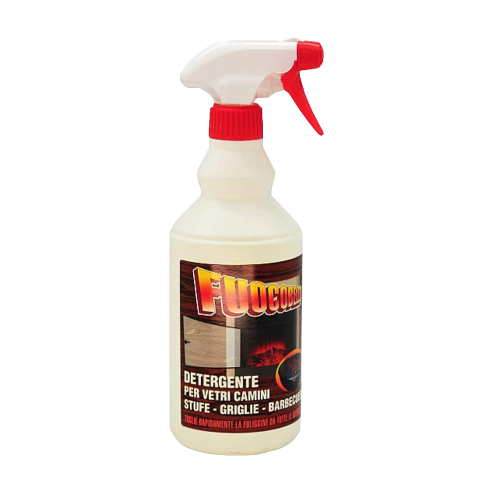 Detergente per stufe e camini 750 ml fuocobello - rimuove sporco e fuliggine.