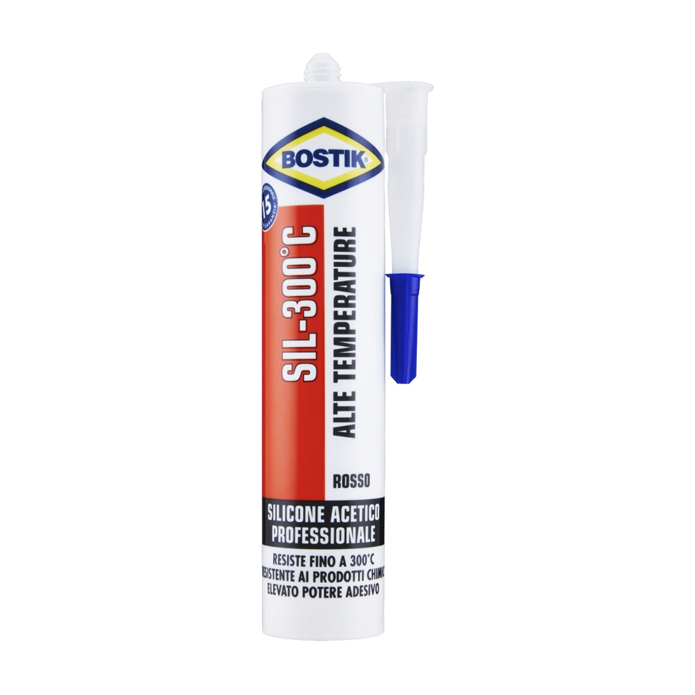 Silicone Acetico Alta Temperatura SIL-300 300 ml BOSTIK - Fino a 300 Gradi