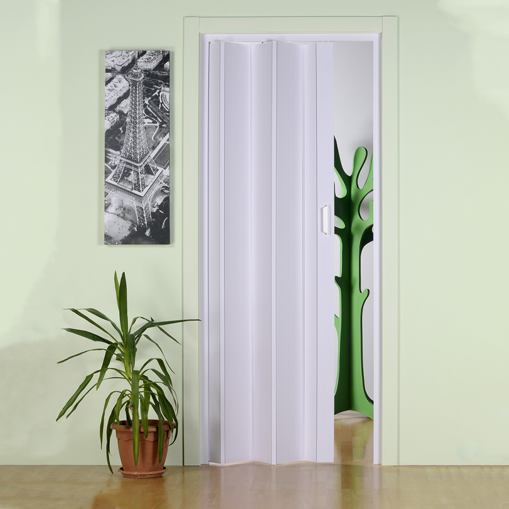 Porta a Soffietto con Maniglia Monica 83x214h cm FERLIVING - Bianco