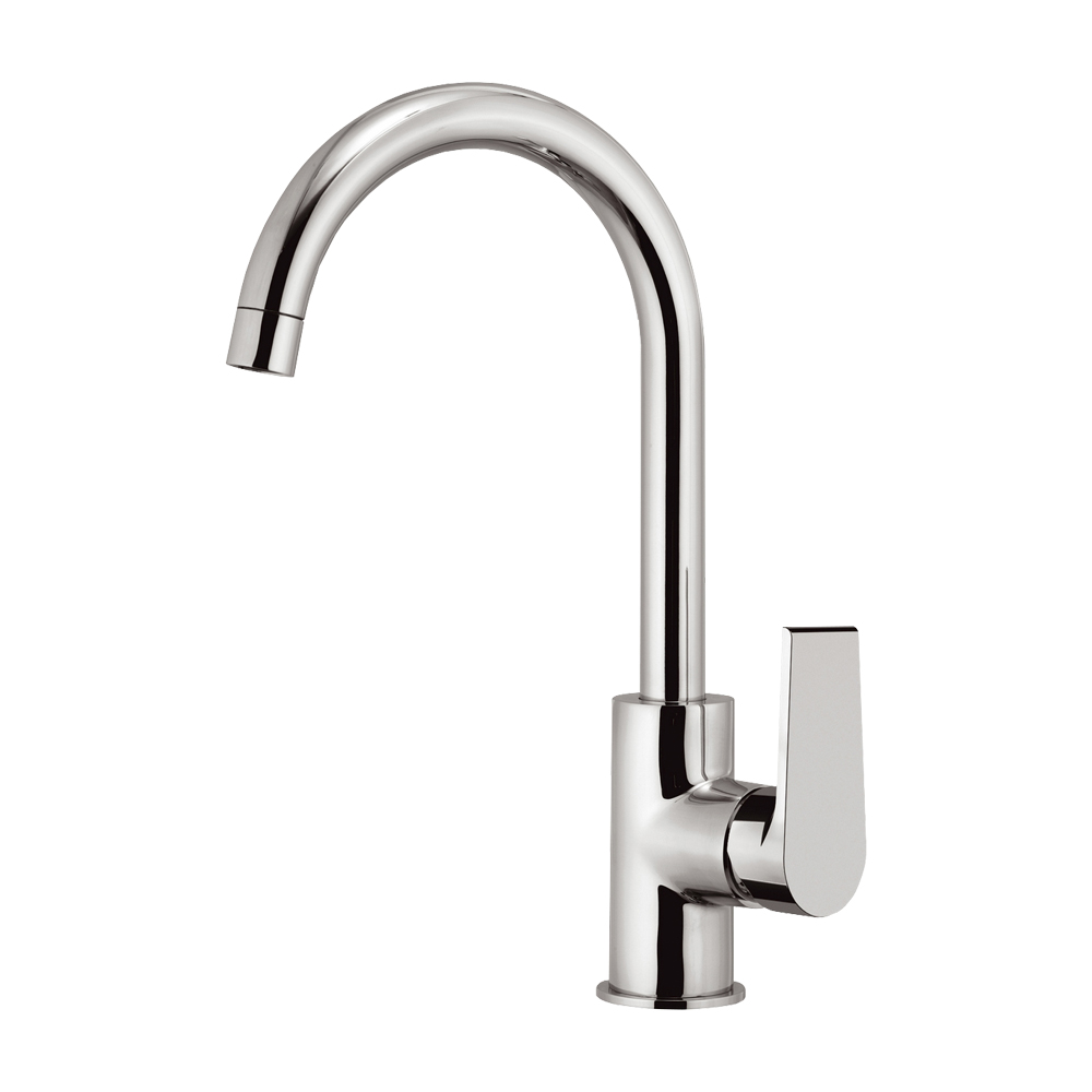 Miscelatore Monocomando per Lavello Canna Alta MARIANI - Serie Artic Cromato