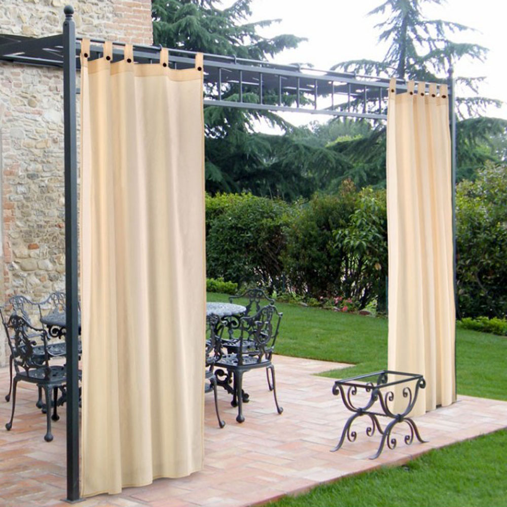 Tende a Bretelle per Gazebo 160X270 CM Ecru FERLIVING