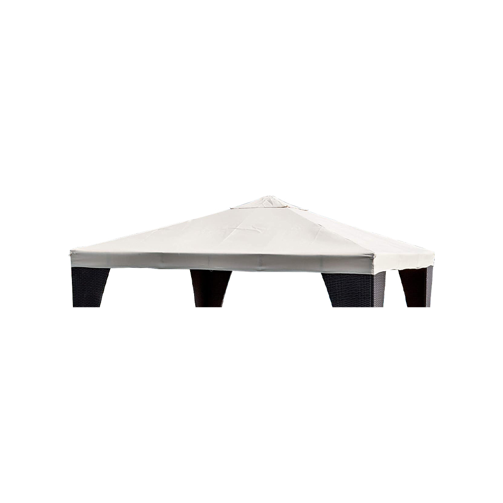 Top di Ricambio per Gazebo - Poliestere Bianco - FERLIVING 3x3 mt