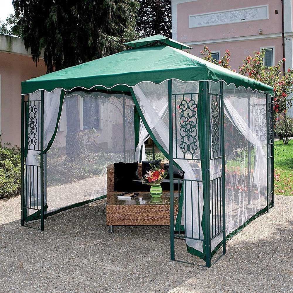 Top di ricambio per gazebo - poliestere verde - ferliving 3x3 mt.