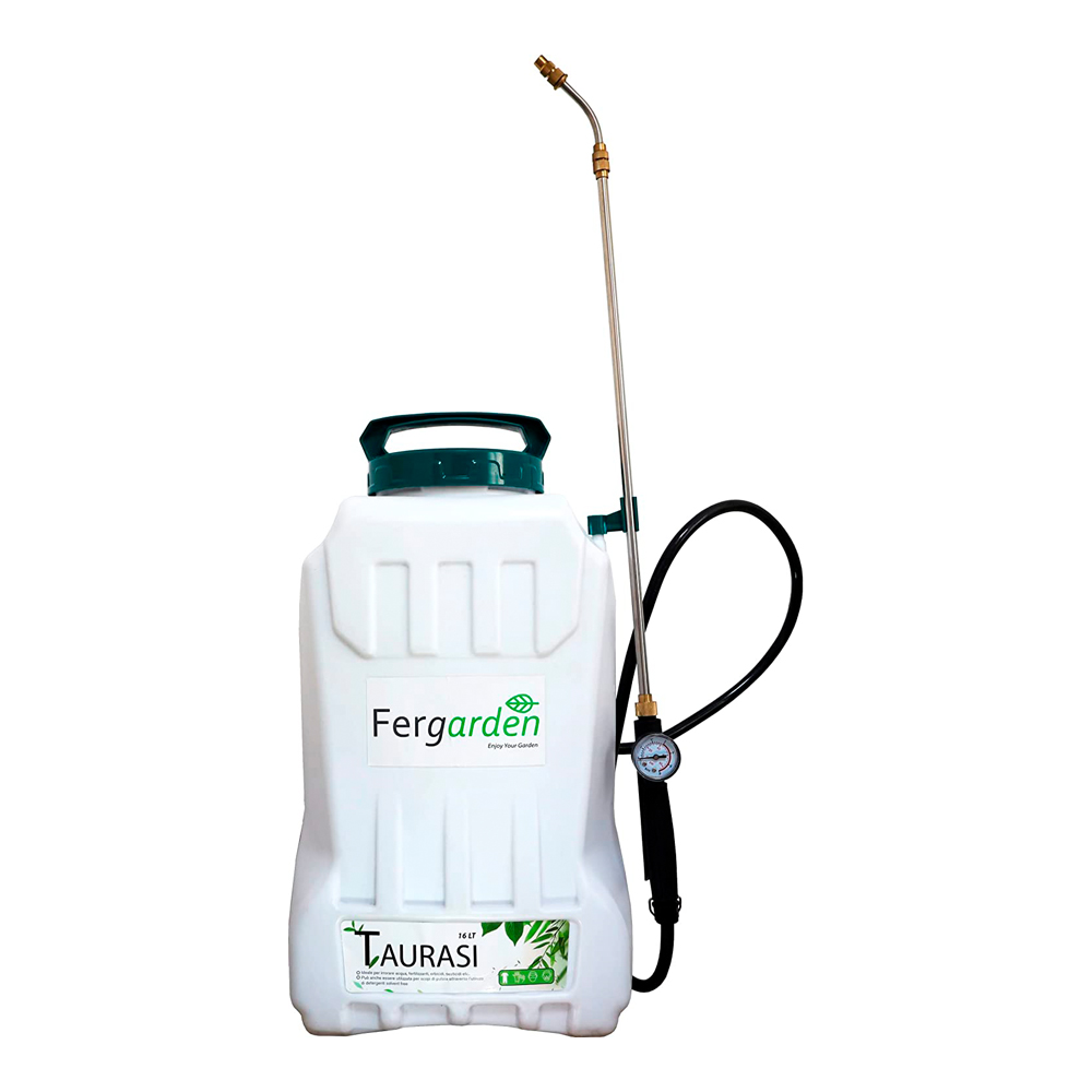 Pompa a Zaino a Batteria 12V 10 Ah 16 Lt FERGARDEN - Completa di Accessori
