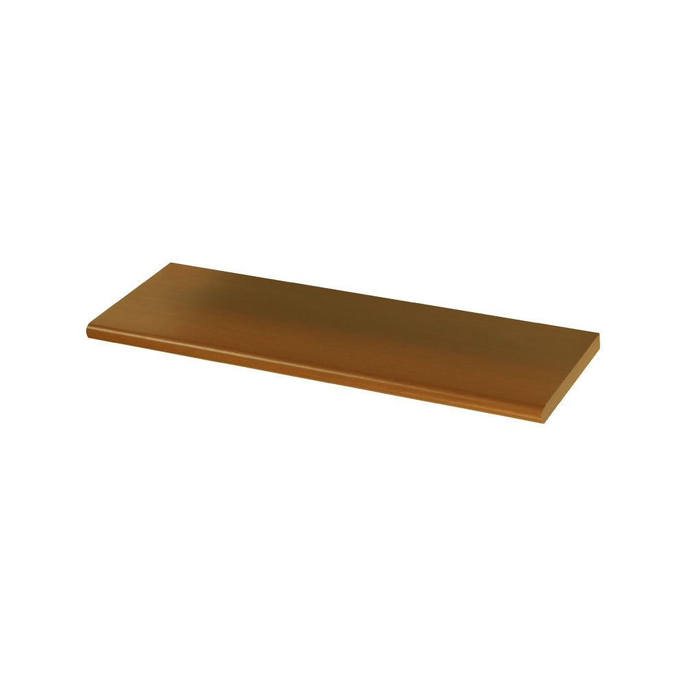 Mensola in Legno con Bordo Stondato FERLIVING - Rovere 60x20x1,8 cm