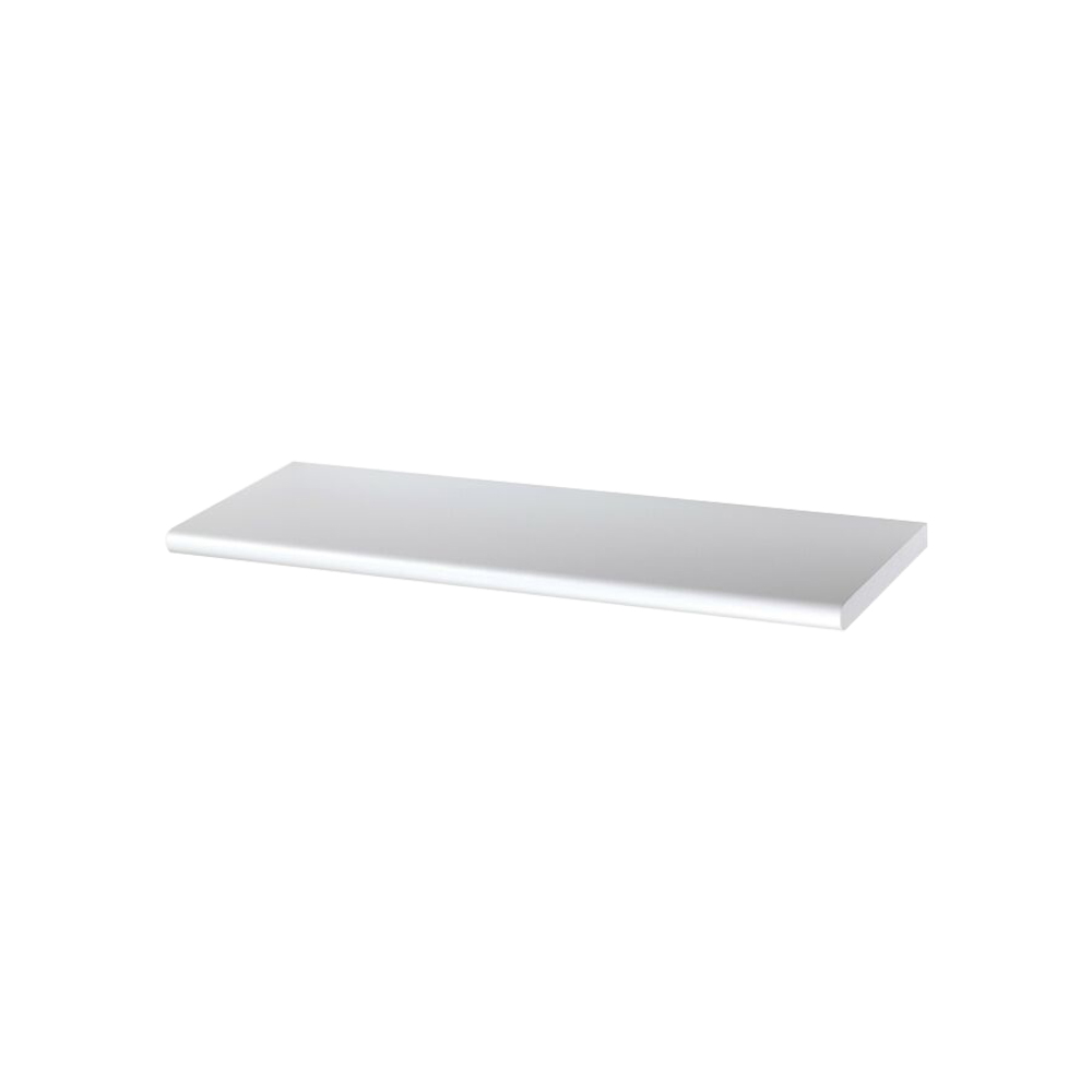 Mensola in Legno con Bordo Stondato FERLIVING - Bianco 80x20x1,8 cm