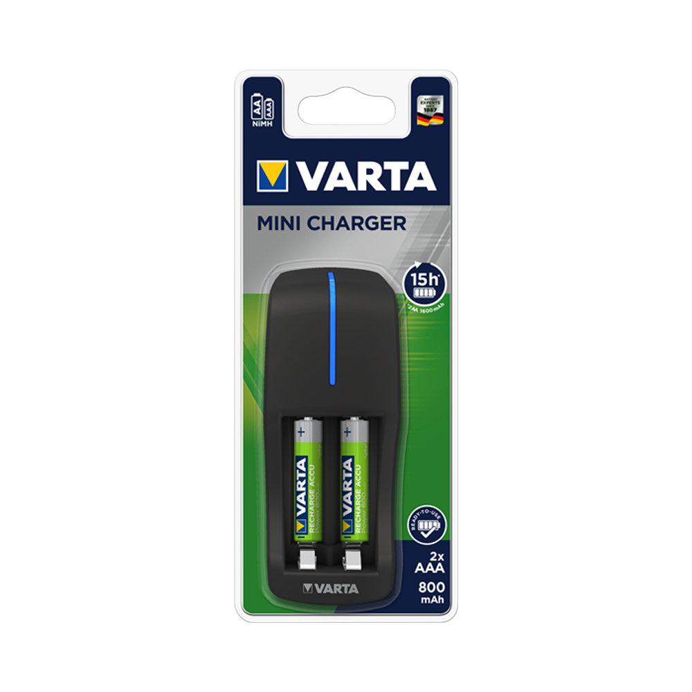 Mini charger per stilo e mini-stilo varta - fino a 2 aa/aaa.