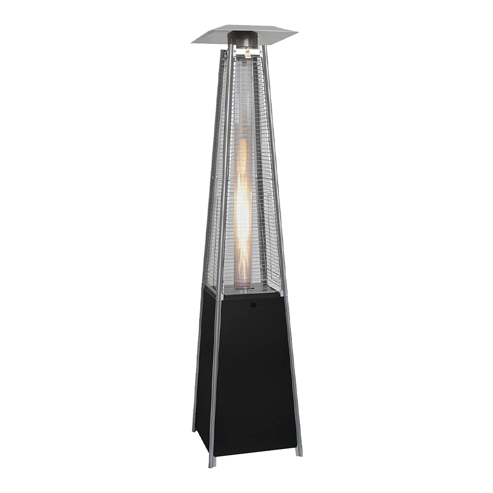 Stufa Aerea Piramide da Esterno in Acciaio 13 kW FERLIVING - Riscalda 20 mq