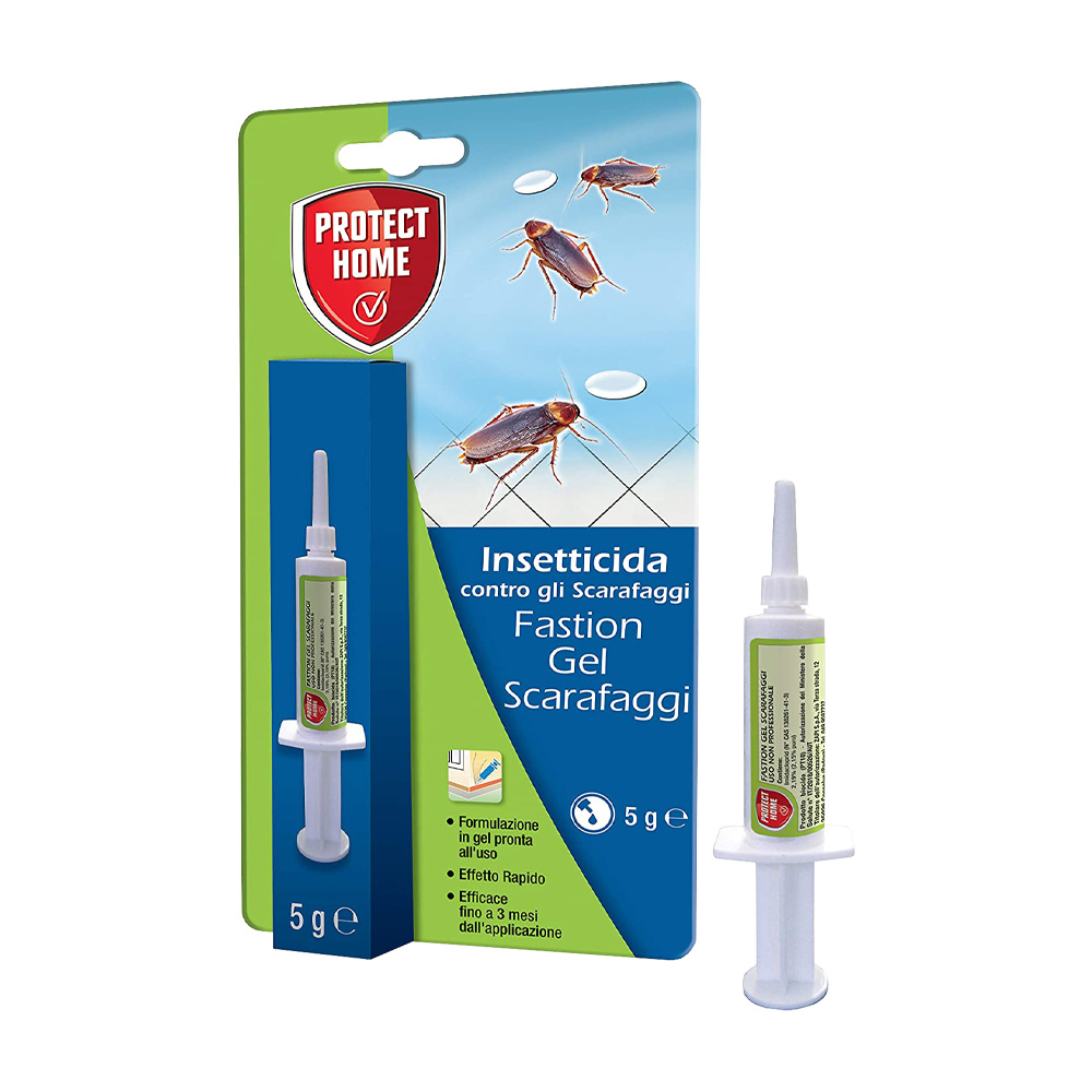 Esca insetticida fastion gel scarafaggi protect home - siringa da 5 gr.