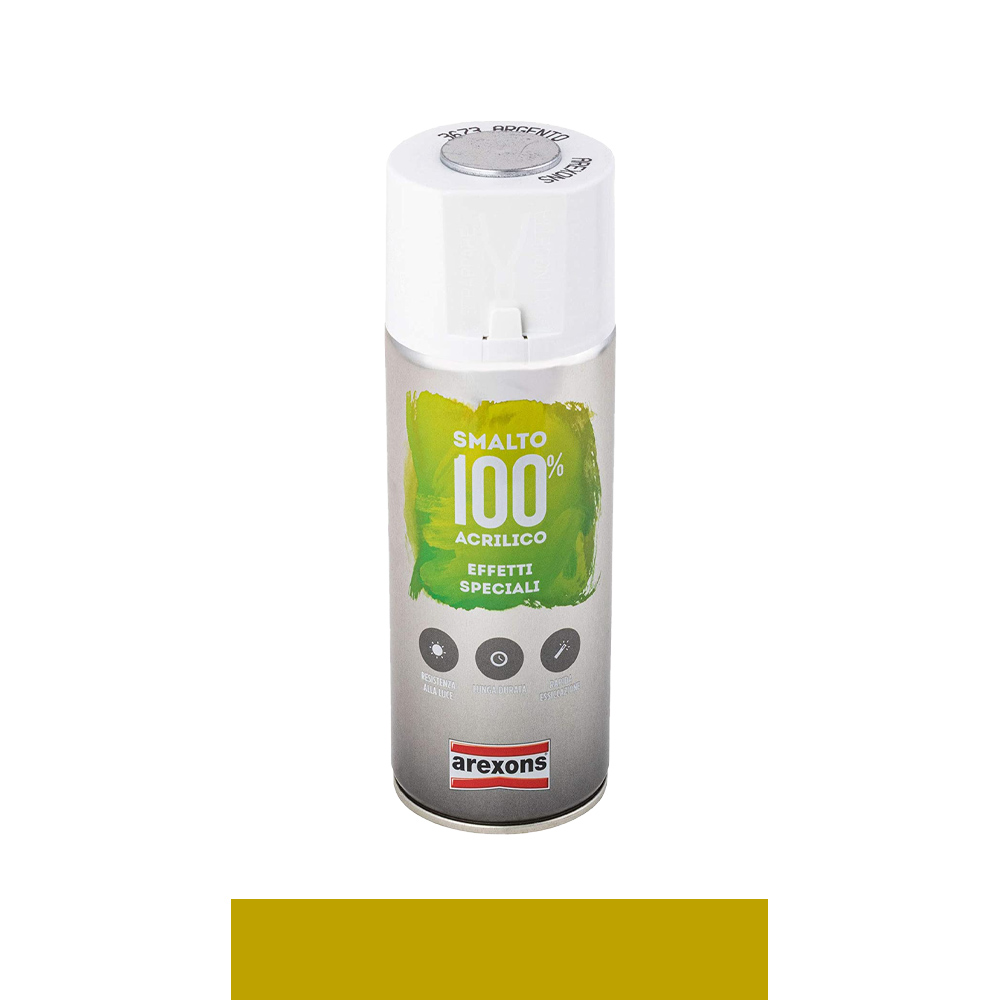 Smalto Spray Acrilico Metallizzato Oro Ricco Pallido AREXONS 400 ml