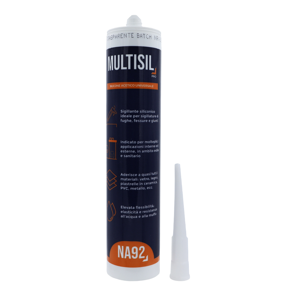 Silicone universale multisil pro 280 ml na92 - trasparente.