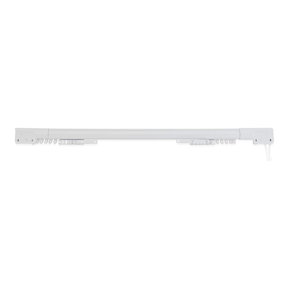 Bastone Estensibile Acciaio Bianco 71-122 cm FERLIVING - Completo di Supporti