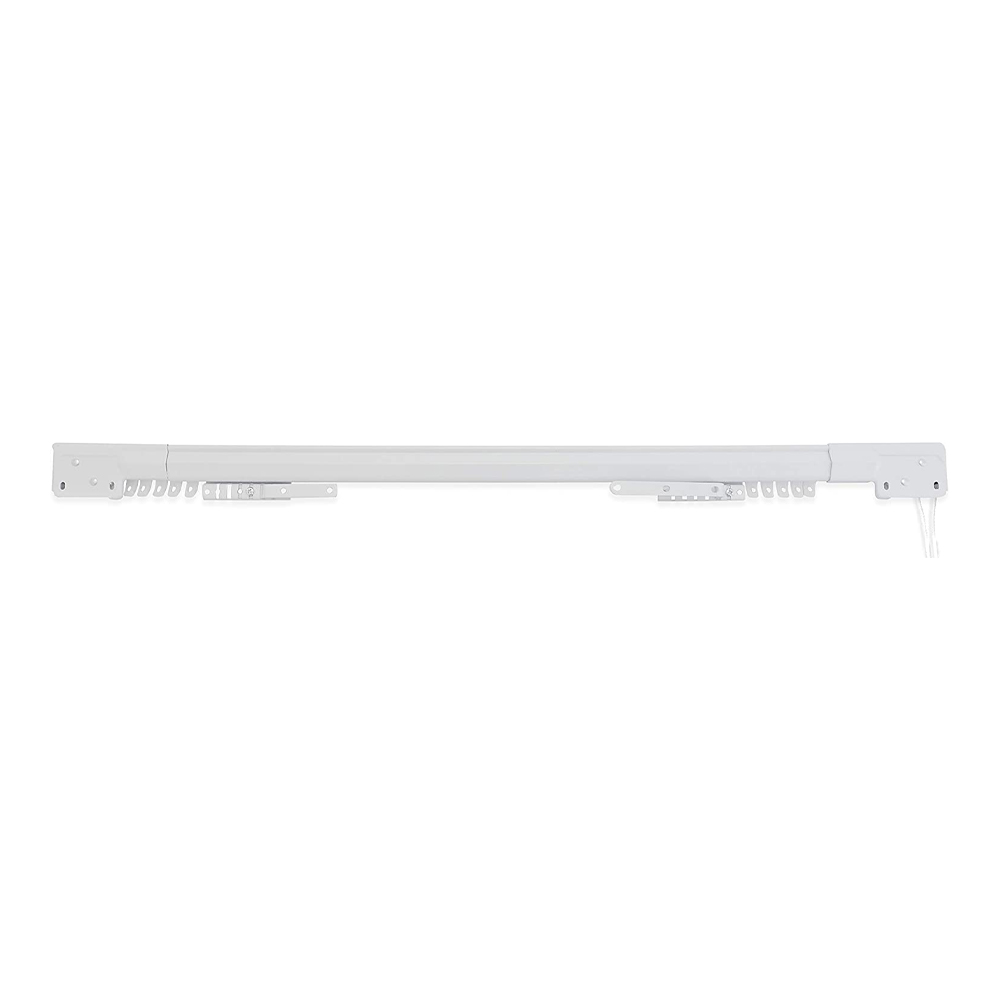 Bastone estensibile acciaio bianco 122-213 cm ferliving - completo di supporti.