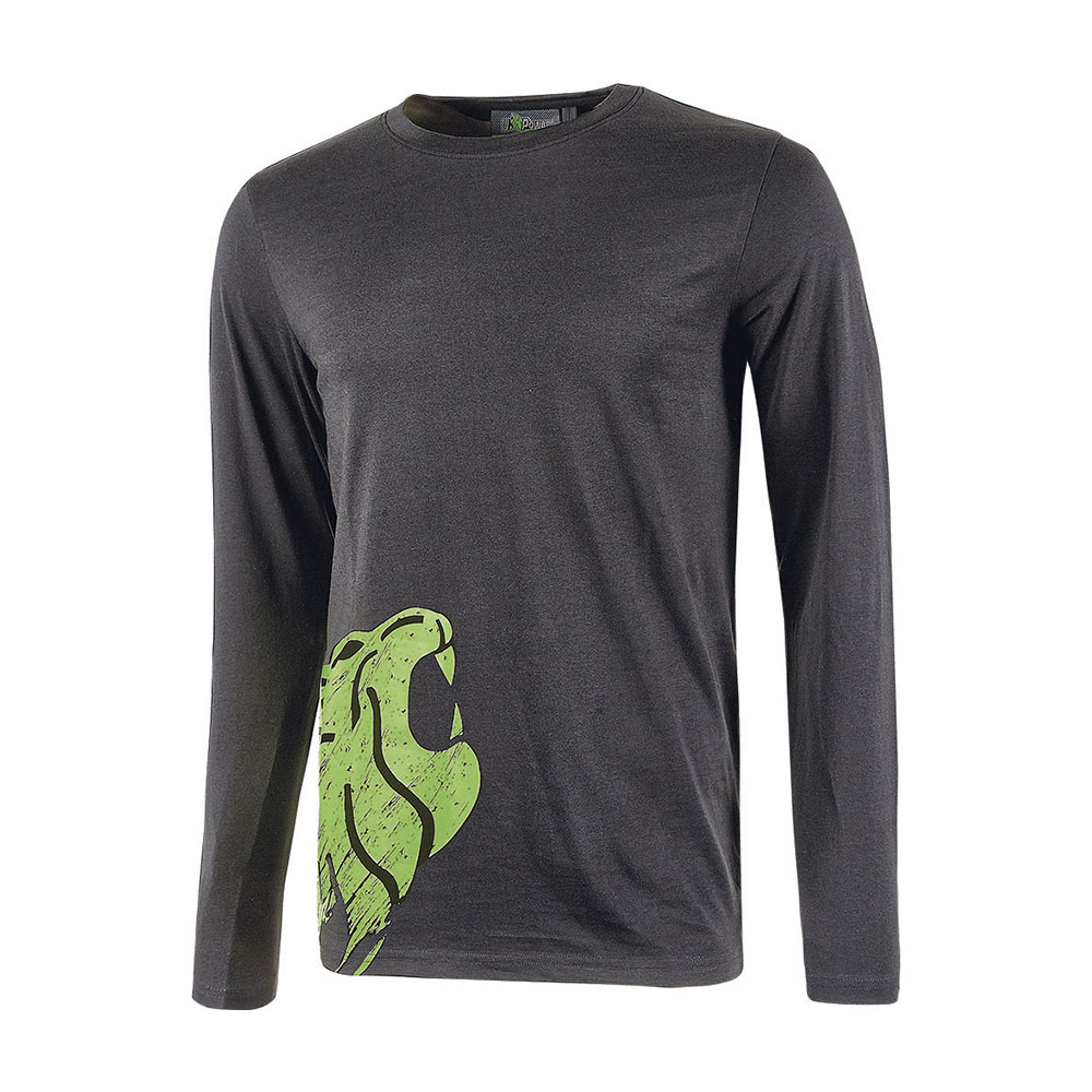 T-Shirt Maniche Lunghe Future Alien Asphalt Grey U-POWER - Taglia L