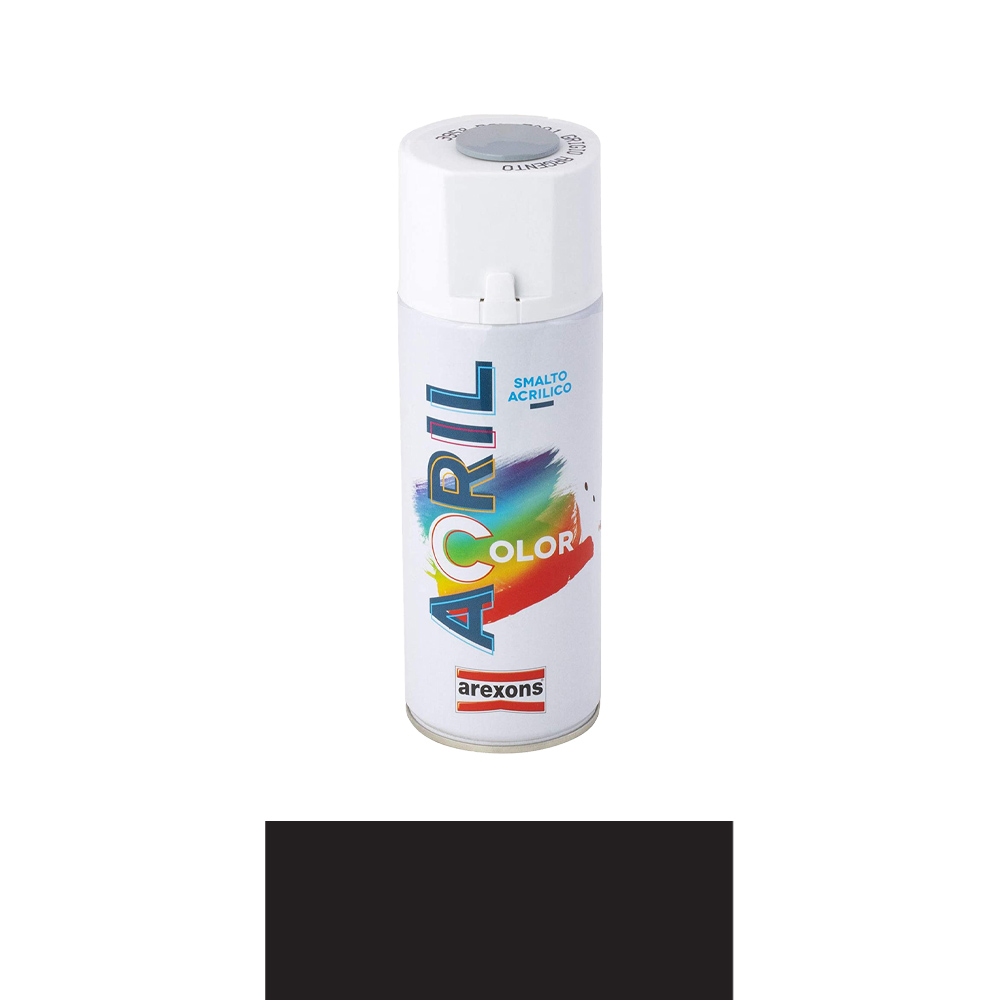 Smalto spray acril color arexons 400 ml - nero ral 9005.