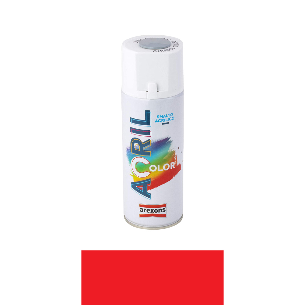 Smalto Spray Acril Color AREXONS 400 ml - Rosso Traffico RAL 3020