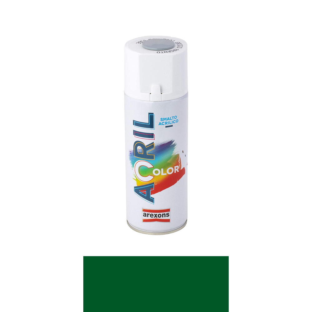 Smalto spray acril color arexons 400 ml - verde muschio ral 6005.