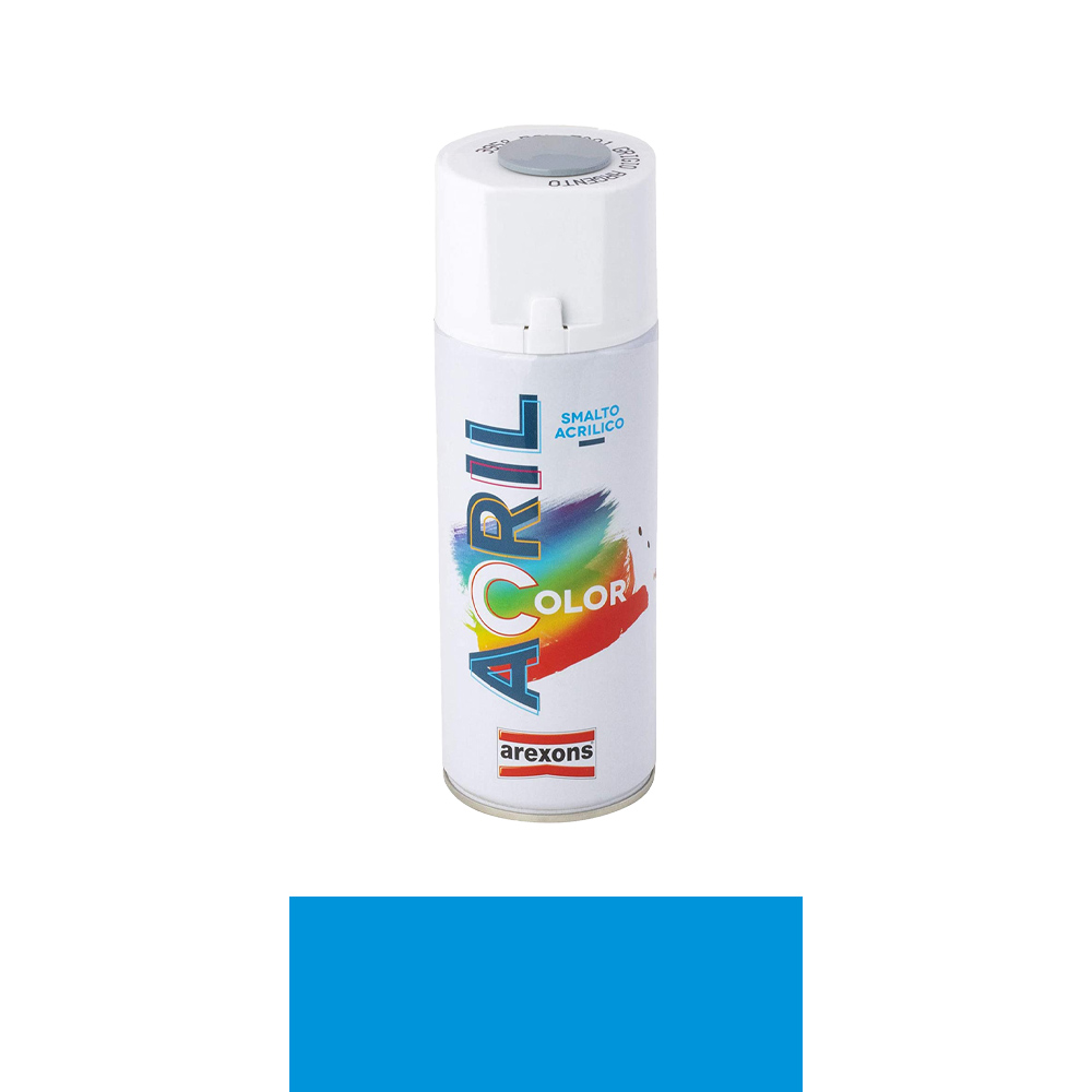 Smalto spray acril color arexons 400 ml - blu chiaro ral 5012.