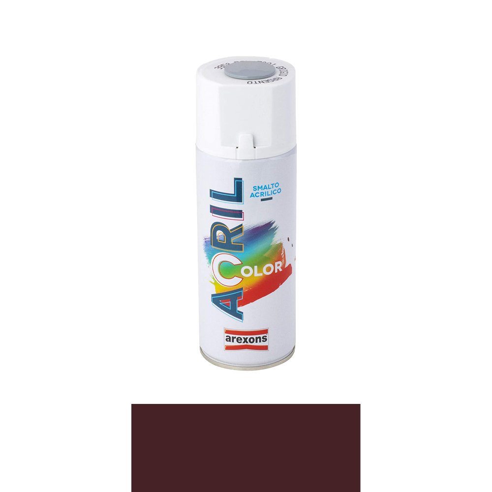 Smalto spray acril color arexons 400 ml - marrone scuro ral 8017.