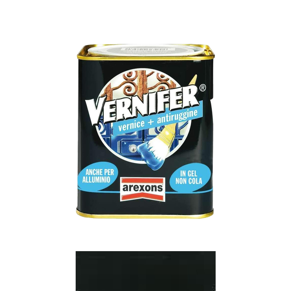 Smalto Antiruggine Vernifer in Gel 750 ml AREXONS - Nero Brillante