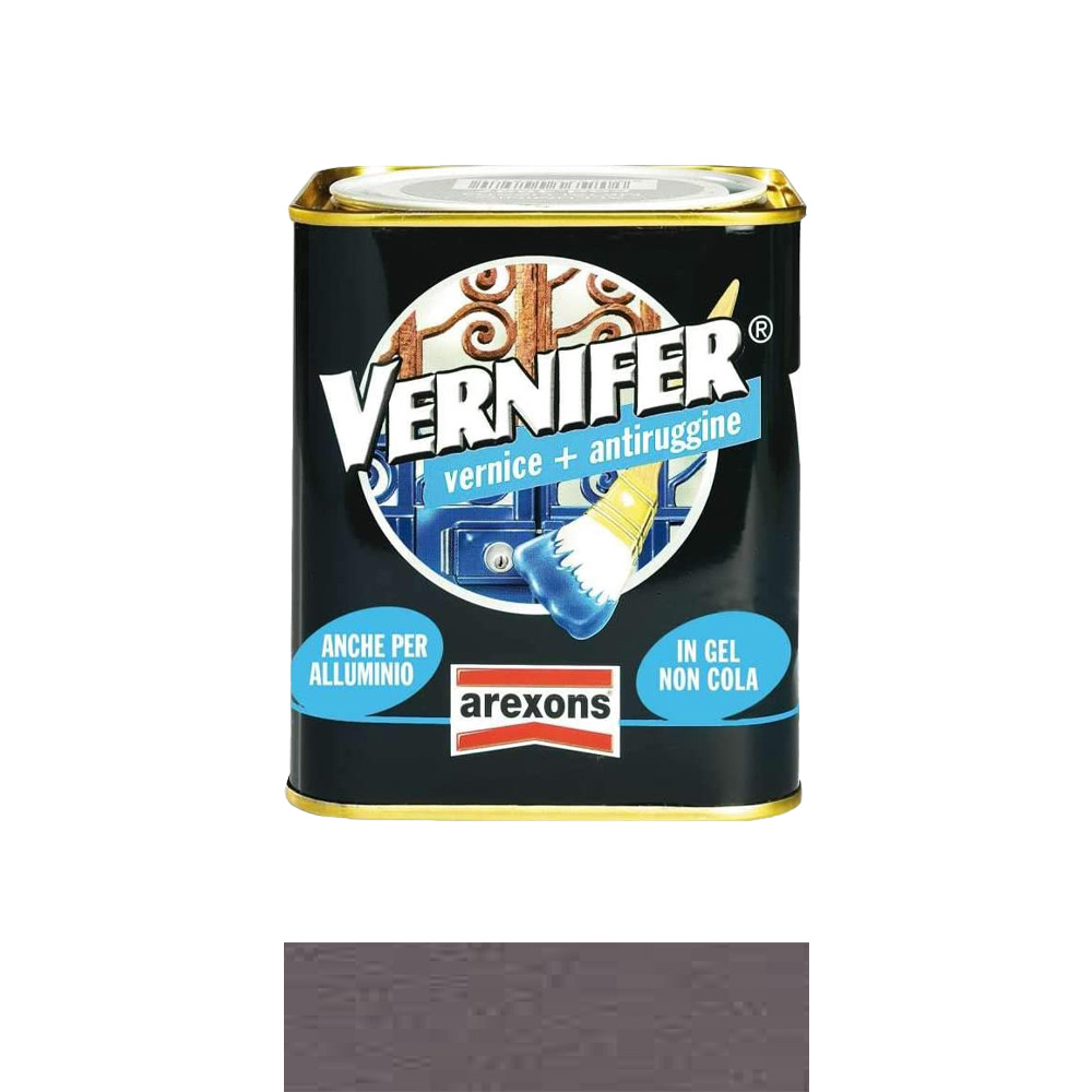 Smalto Antiruggine Vernifer in Gel 750 ml AREXONS - Marrone Antico Antichizzato