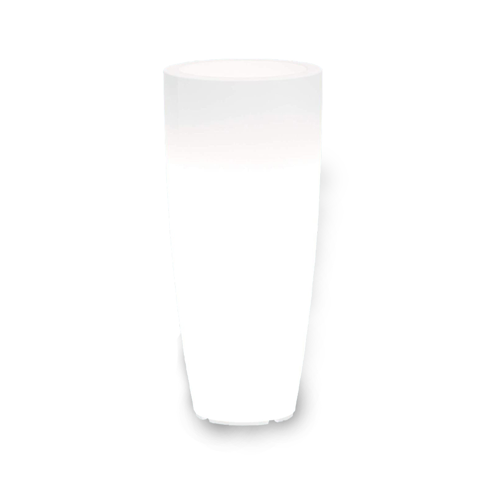 Vaso tondo stilo light 33x70h cm ferliving - bianco.