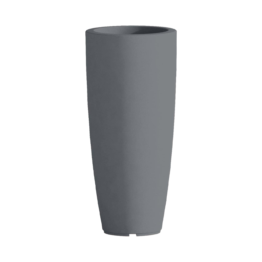 Vaso quadro stilo round 33x70h cm ferliving - grigio pietra.