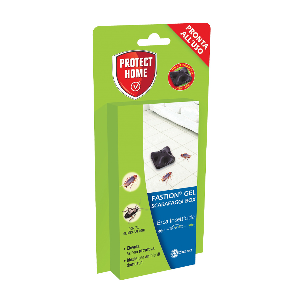 Esca insetticida fastion gel scarafaggi protect home - box 2 pezzi.