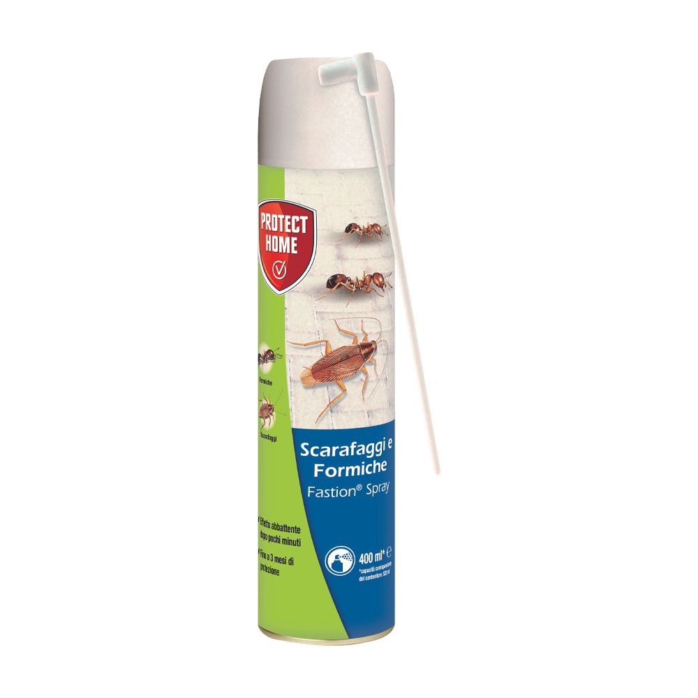 Fastion spray scarafaggi e formiche 400 ml protect home - deltametrina.