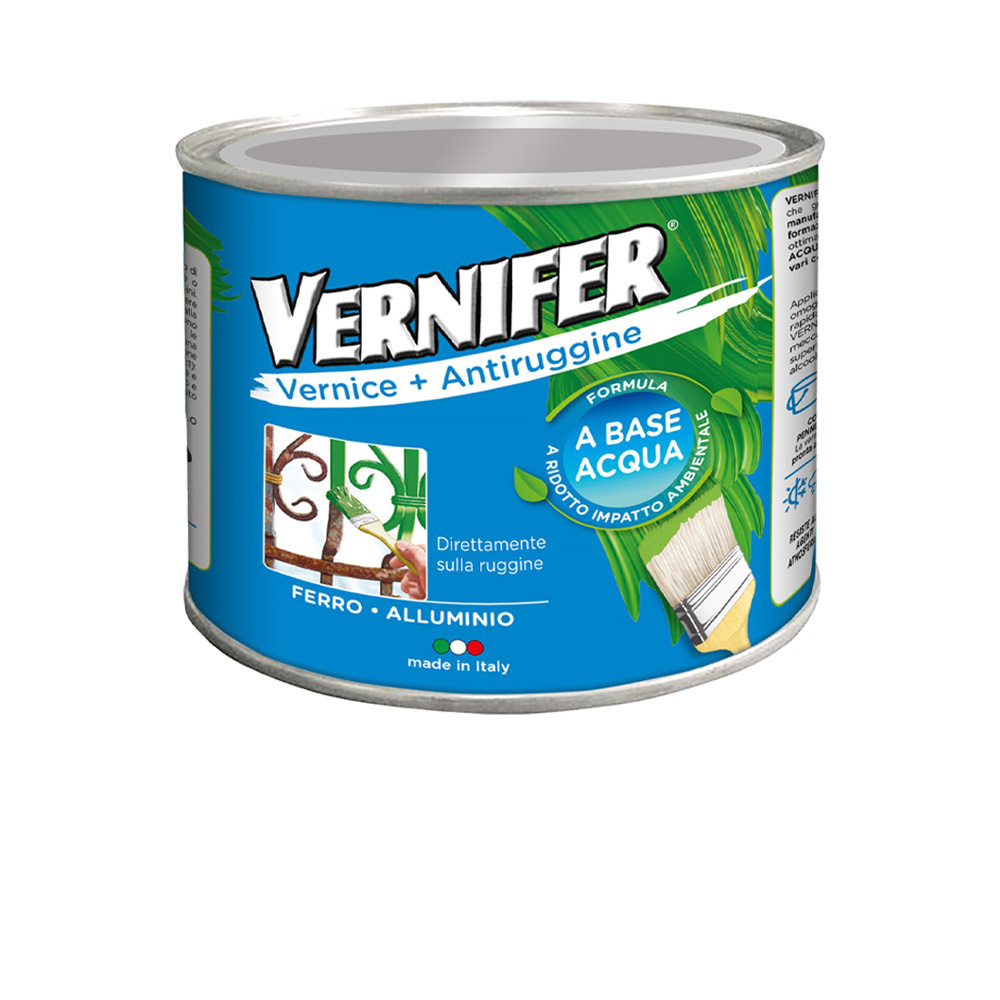 Smalto antiruggine vernifer base acqua 500 ml arexons - bianco brillante.