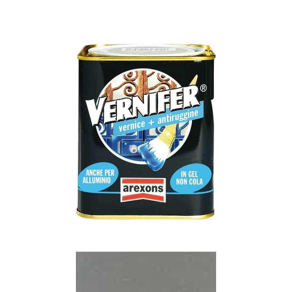 Smalto Antiruggine Vernifer in Gel 750 ml AREXONS - Antracite Metallizzato