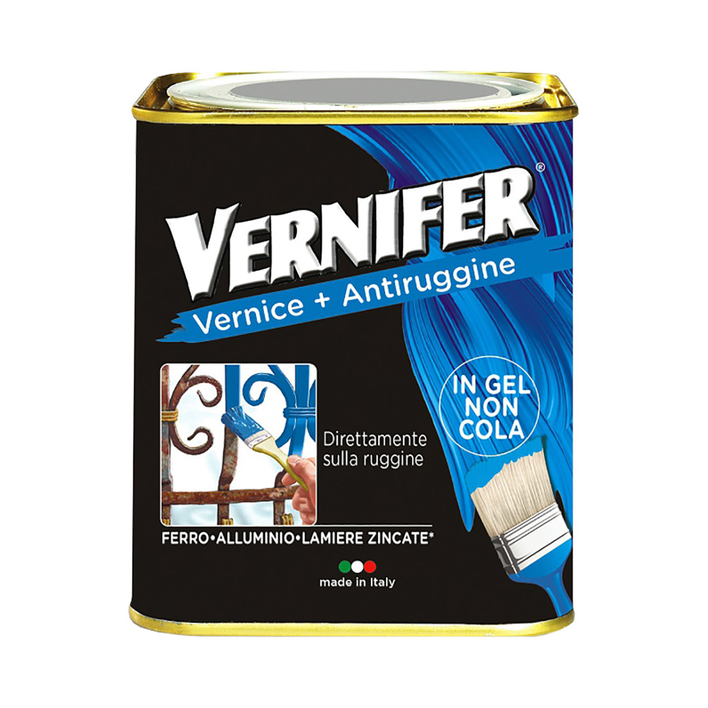 Smalto Antiruggine Vernifer in Gel 750 ml AREXONS - Nero Brillante