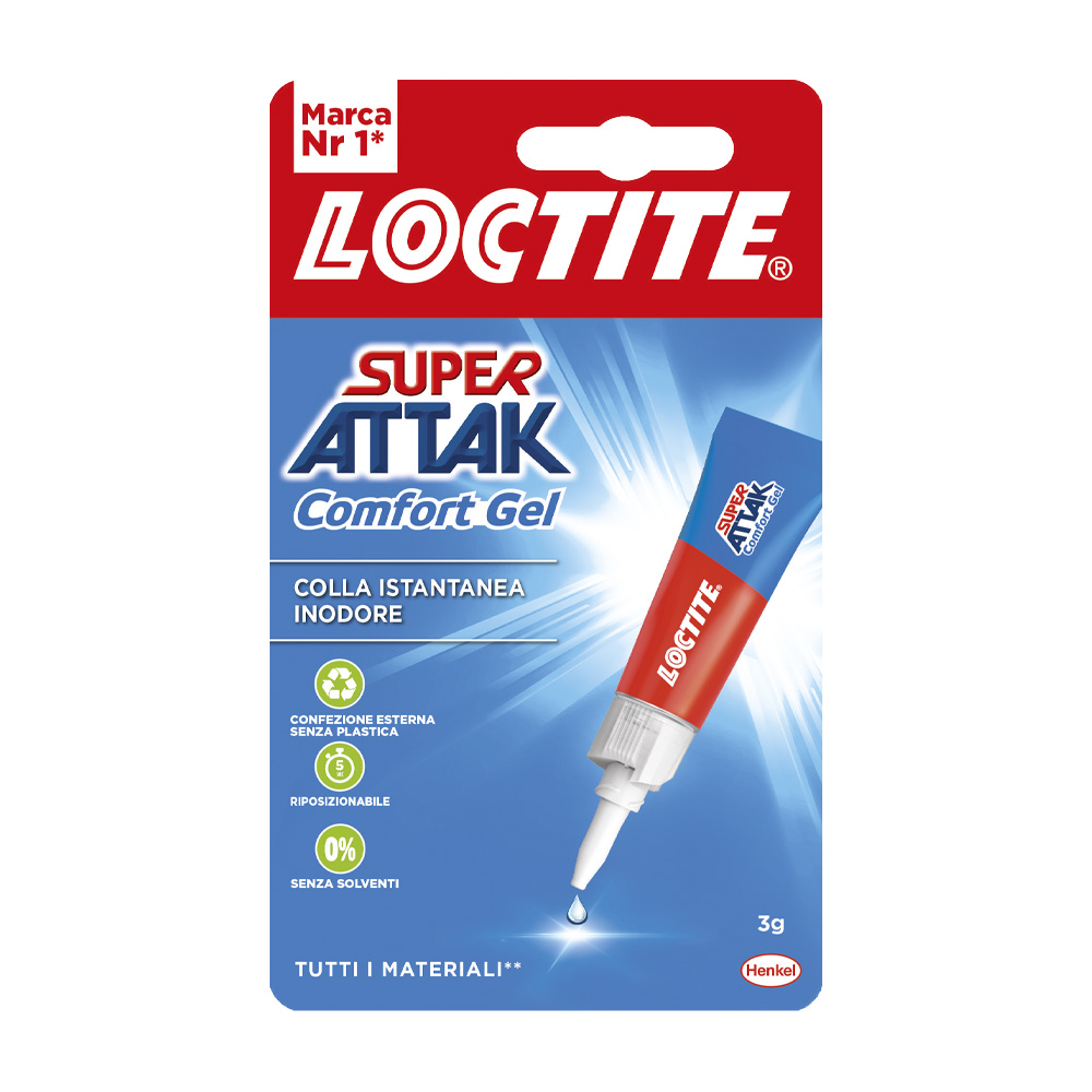 Adesivo Universale Istantaneo Super Attak Power Easy LOCTITE 3 g
