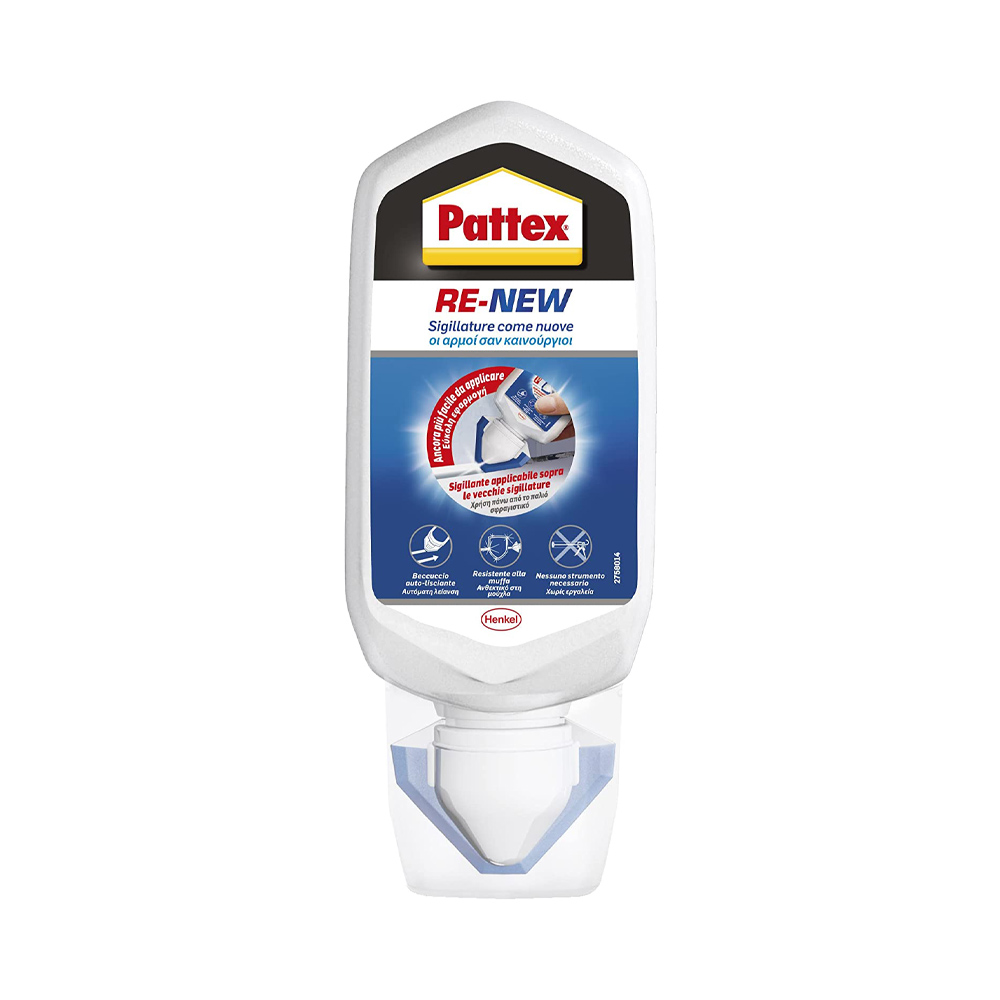 Sigillante per fughe bagno sano re-new 80 ml pattex - bianco.