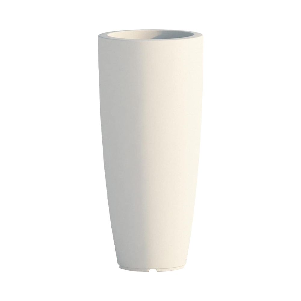 Vaso Quadro Stilo Round 33x70h cm FERLIVING - Bianco Ghiaccio
