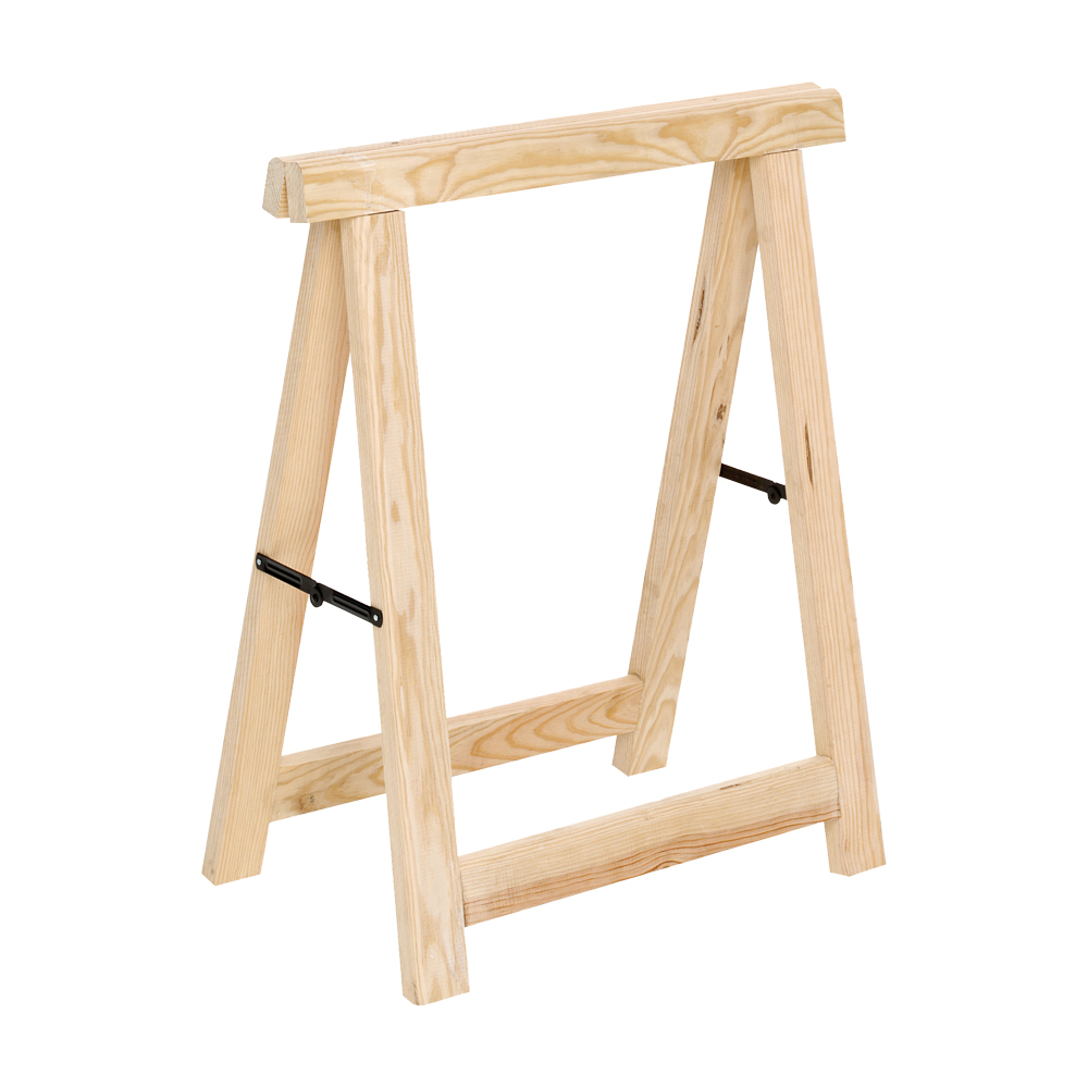 Cavalletto in Legno di Pino 73,5x74h cm FERWORK - Portata 400 kg