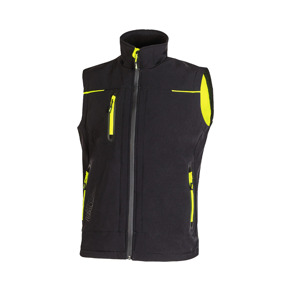 Gilet da lavoro invernale future universe black carbon u-power - taglia m.