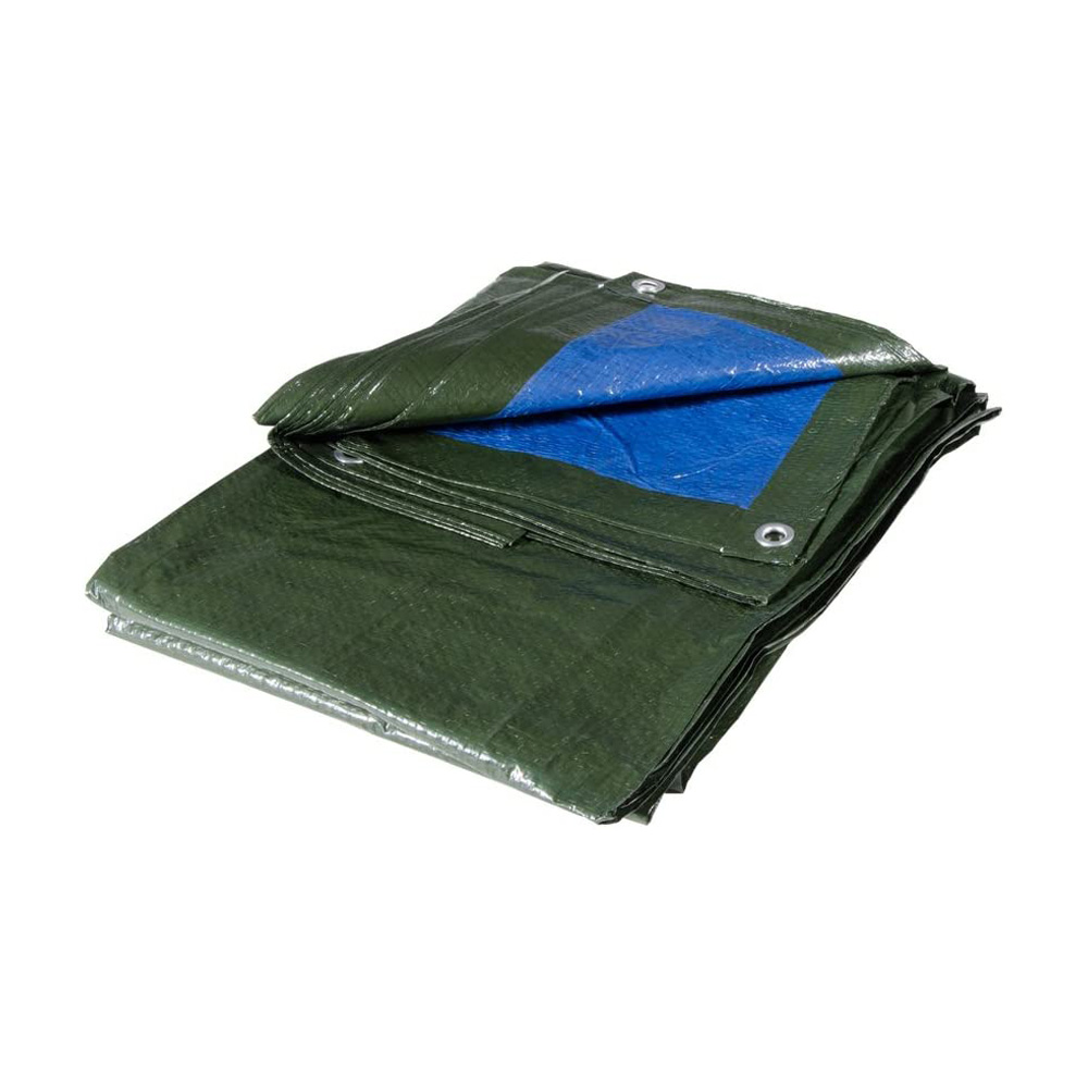 Telo copritutto impermeabile pesante 3x4 mt verde - occhielli in alluminio.