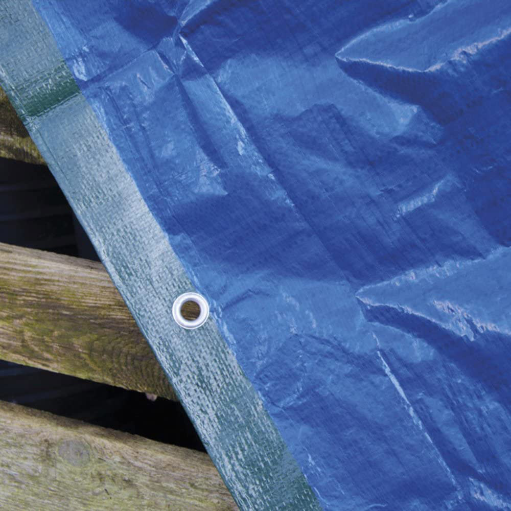 Telo Copritutto Impermeabile Leggero 4x5 mt Verde - Occhielli in Alluminio