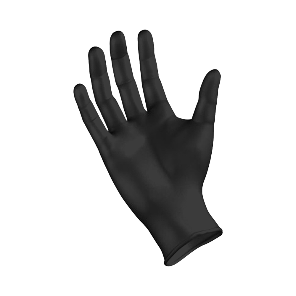 Guanti in Nitrile Spessorati 0,28 mm Taglia XL Nero AREXONS - Conf. 50 Pezzi