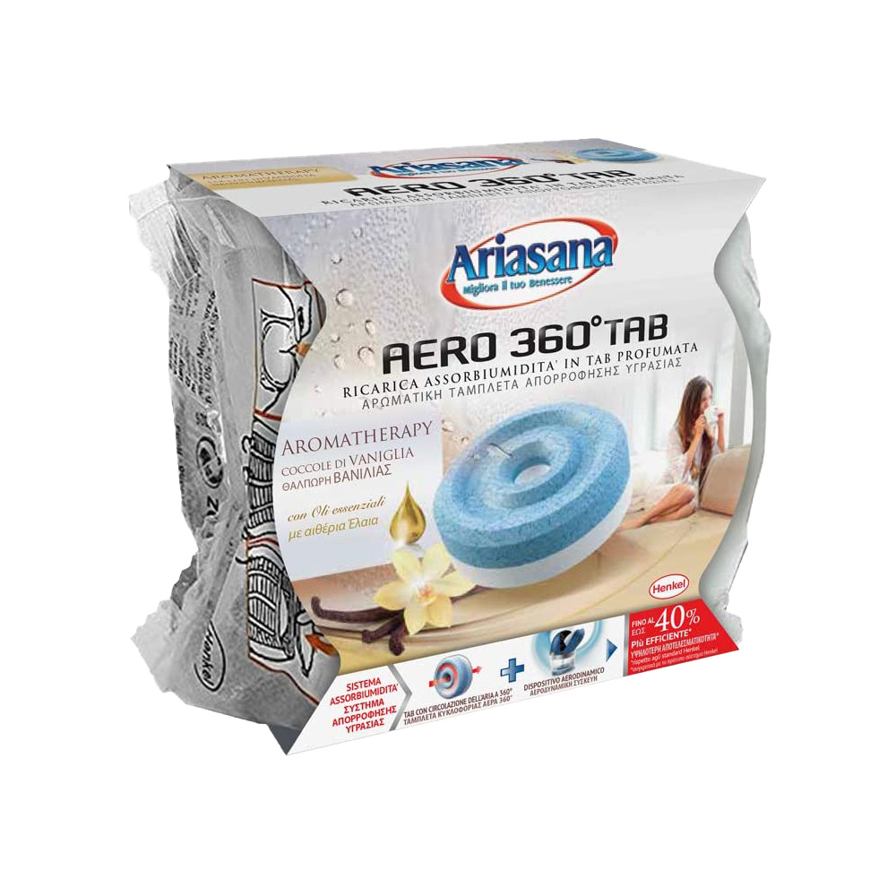 Ricariche Assorbiumidità Aero 360° Tab Vaniglia ARIASANA 450 gr