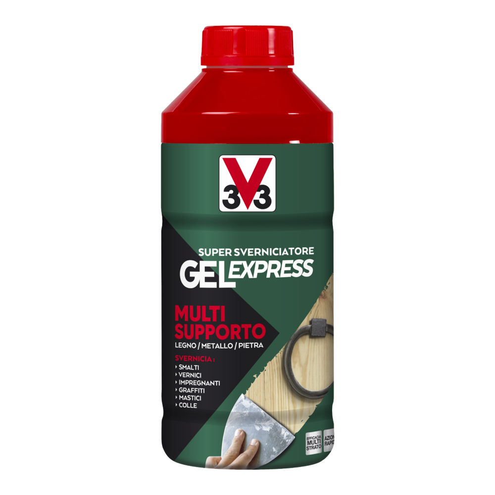 Sverniciatore Gel Express Multisupporto 1 Lt V33 - Legno, Metallo, Pietra