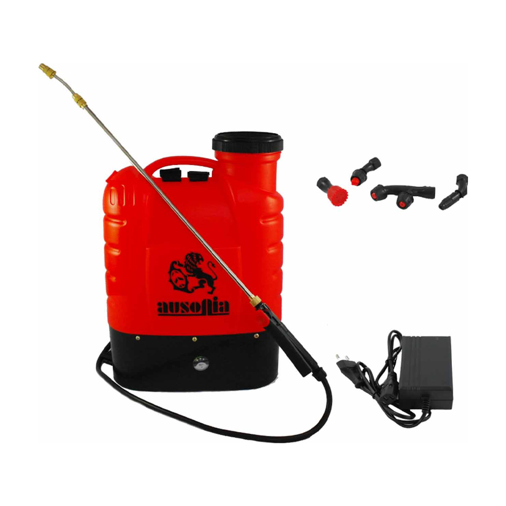 Pompa Irroratrice a Spalla Elettrica 16 Lt AUSONIA - Batteria Litio 12V 10 Ah
