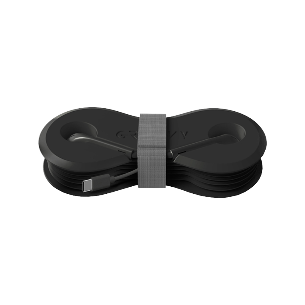 Auricolari con Avvolgitore per Smartphone GROOVY - con Uscita USB Type-C