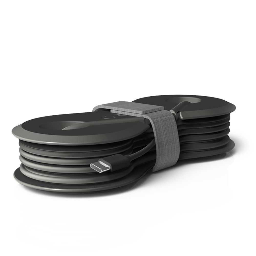 Auricolari con Avvolgitore per Smartphone GROOVY - con Uscita USB Type-C