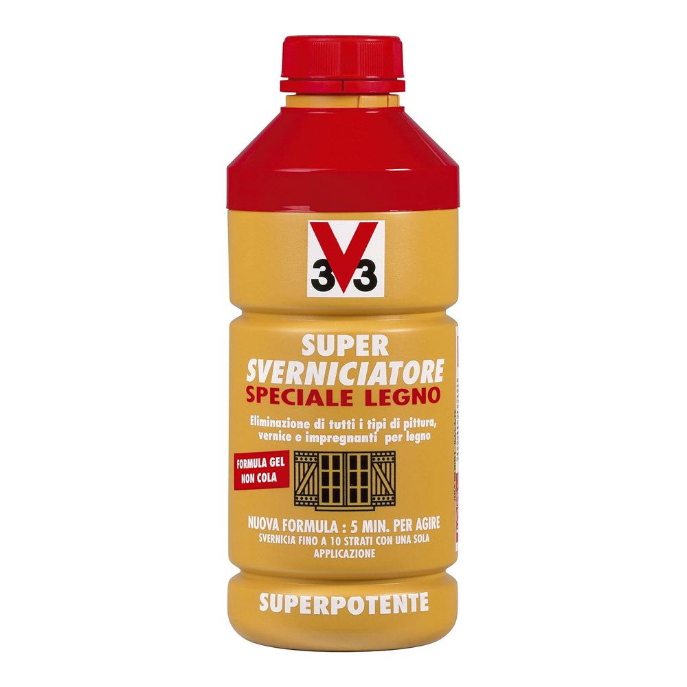 Sverniciatore Gel Express Specificio Legno 1 Lt V33 - con Azione Multi-Strato