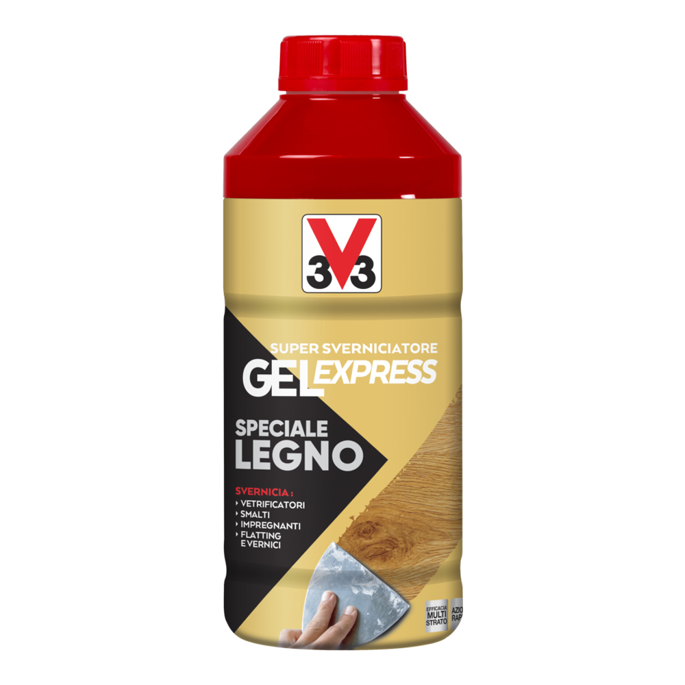 Sverniciatore Gel Express Specificio Legno 1 Lt V33 - con Azione Multi-Strato